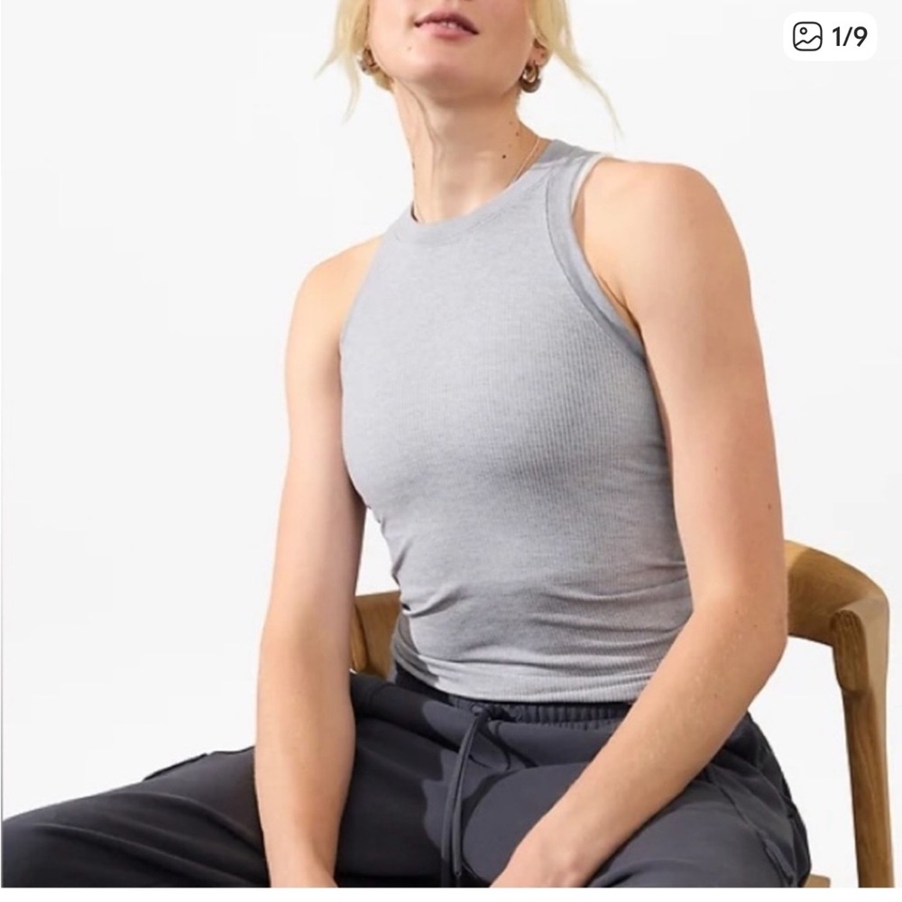 Athleta Ribbed Racerback Tank Top
